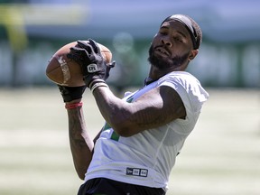 Saskatchewan Roughriders slotback Duke Williams is questionable for Friday's game against the Winnipeg Blue Bombers due to a chronic ankle injury.