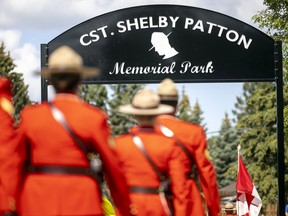 Hundreds were in attendance for the grand opening of a park in Indian Head dedicated to RCMP Const. Shelby Patton who died during a traffic stop in Wolseley Sask in the summer of 2021. The event took place on Saturday, Aug. 20, 2022 in Indian Head.