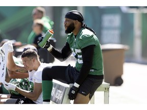 Defensive end Pete Robertson is expected to return to the Saskatchewan Roughriders' active roster on Saturday after being sidelined by a sprained foot.