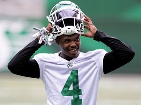 Saskatchewan Roughriders receiver Kyran Moore is excited about returning to the lineup after being sidelined with a knee injury since Oct. 30.