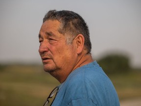 Darryl Burns of James Smith Cree Nation, where a number of stabbing deaths occurred on the morning of Sept. 4, is brother to one of the victims, Gloria Burns. RCMP are searching for one remaining suspect after the second was found deceased. The two are wanted in connection with the deaths of 10 people and the injury of at least 18 more. Photo taken near James Smith Cree Nation, SK on Monday, September 5, 2022.