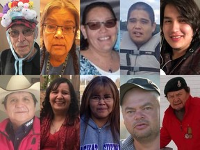 Photos of the 10 people killed during a stabbing spree on the James Smith Cree Nation and in Weldon, Sask., on Sunday, Sept. 4.