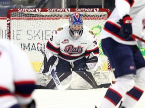 Regina Pats goaltender Drew Sim is enjoying a strong start to the 2022-23 WHL season.