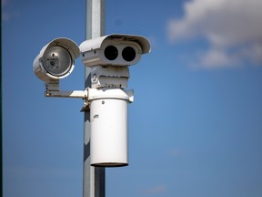 A red light camera at the Albert Street and Parliament Avenue intersection on Thursday, September 8, 2022 in Regina.