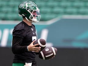 Saskatchewan Roughriders quarterback Cody Fajardo will have his hands full with the Winnipeg Blue Bombers defence in Sunday's Labour Day Classic.