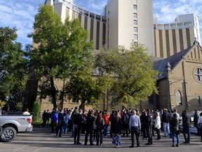 A bomb threat caused the evacuation of Regina's SaskPower building in 2015.