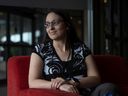Karissa Brabant adalah dokter keluarga dan pemilik Circle Medical Center di Moose Jaw.  Dia mengatakan pemerintah perlu mengubah cara memberikan kompensasi kepada dokter untuk menarik dokter muda dan secara keseluruhan meningkatkan sistem perawatan kesehatan.  Dia menemukan dirinya berjuang untuk mengikuti pasien sementara juga mengalami kesulitan keuangan.  Brabant, duduk untuk potret di Hotel Delta pada Jumat, 28 Oktober 2022 di Regina. 