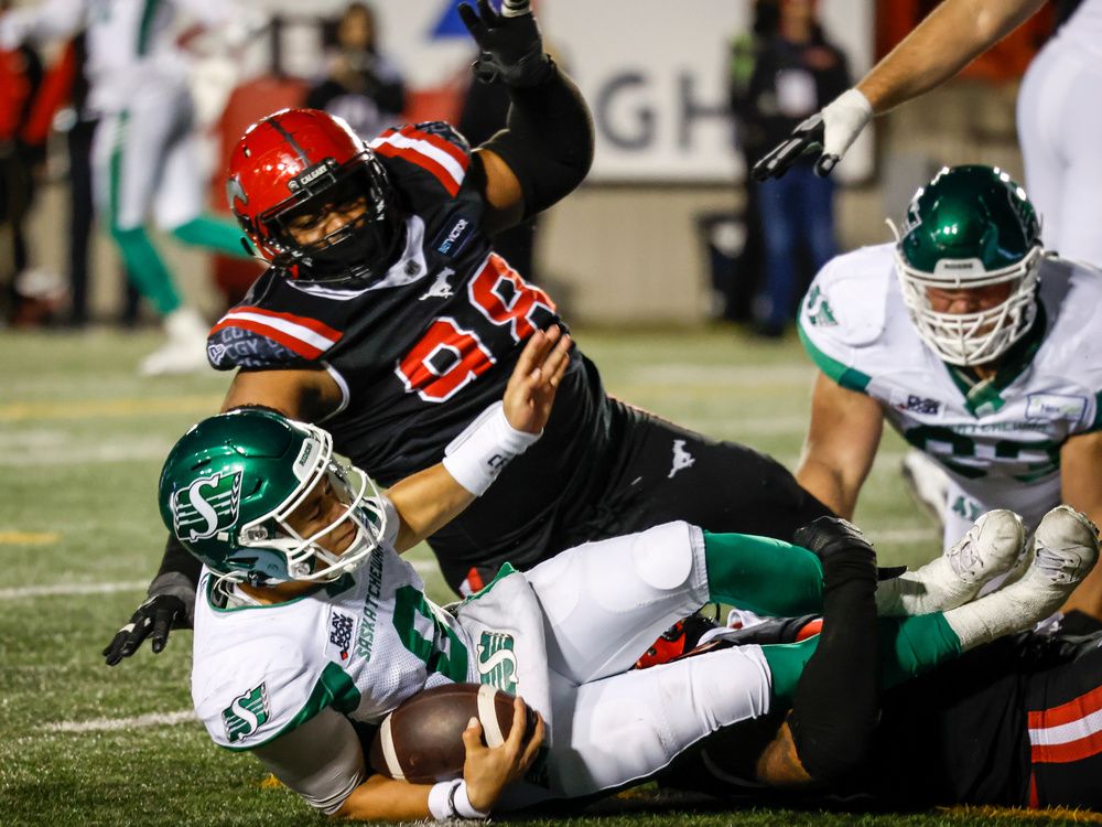 CFL playoffs: Calgary Stampeders beat Saskatchewan Roughriders in West  semifinal