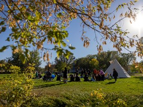 The family of Marjorie McKay, who’s death in 2021 inspired the creation of Camp Hope, attended the memorial feast on Thursday one year after the tent city was established.