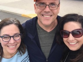 Left to right: Kelly Peterson, Rob Vanstone and Chryssoula Filippakopoulos in October of 2017.