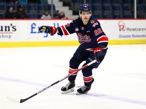 Adam McNutt, shown with the Regina Pats last season, was traded to the Swift Current Broncos on Wednesday.