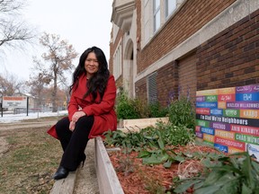 Tracey McMurchy poses for a photo at Thompson School. McMurchy was recently elected to be a Trustee of the Regina Public School Board.