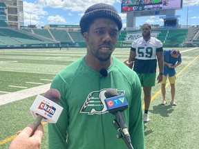 Shaq Cooper, shown in this file photo, is back in Regina for his latest stint with the Saskatchewan Roughriders.