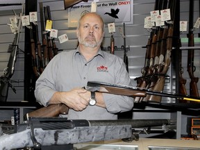 Gunshop owners like James Cox of Calgary are increasingly frustrated with increasingly intrusive federal laws.