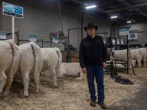 Garner Deobald who is the president of the Saskatchewan Stockgrowers Association has been calling on the federal government to investigate meat pricing and has asked the provincial government for support. Deobald stands for a portrait at the 51st Canadian Western Agribition on Monday.