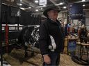 David Johner is a cattle and grain rancher from Maidstone, Sask., the head of Johner Stock Farm, and he's been coming to Agribition since it began, 51 straight years. Johner sits for a portrait at his farms stall at Agribition on Tuesday, November 29, 2022 in Regina.
