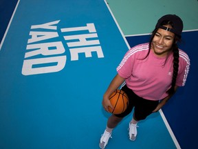 Brianna LaPlante can be seen on The Yard — part of the Buckets & Borders initiative, which is designed to improve communities and bring people together.