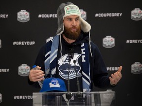 Regardless of the weather conditions, Toronto Argonauts quarterback McLeod Bethel-Thompson will not wear gloves leading up to or during Sunday's Grey Cup game against the Winnipeg Blue Bombers.