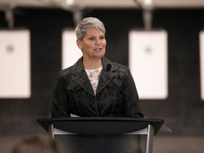 Minister of Corrections, Policing and Public Safety Christine Tell.