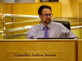 Regina city souncillor Andrew Stevens (Ward 3) at City Hall on Wednesday, August 11, 2021.