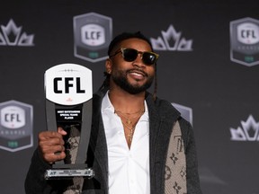 Mario Alford of the Saskatchewan Roughriders was named the CFL's most outstanding special teams player on Thursday.
