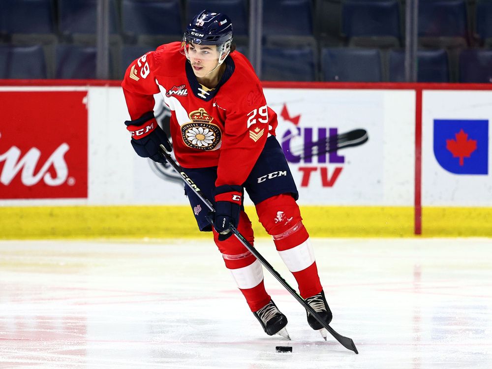 Connor Bedard Signed Regina Pats Alt Red CCM Jersey