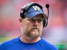 North Bay's Mike O'Shea trying to guide the Winnipeg Blue Bombers to their third straight Grey Cup win.