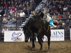 In pictures: Thrills and spills fill Brandt Centre for Pro Rodeo ...