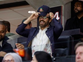 Ryan Reynolds attending an Ottawa Senators game at the Canadian Tire Centre in Ottawa on Tuesday, November 8, 2022.