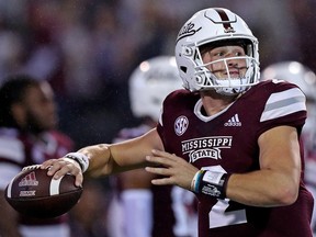 Mississippi State quarterback Will Rogers is on the Saskatchewan Roughriders' negotiation list.
