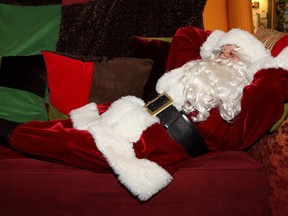 It might be an uncommonly leisurely Christmas for Santa Claus, who is talking about taking a "vet day."