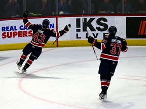 Tanner Brown, 43, got the Regina Pats rolling on Saturday with a first-period goal against the Calgary Hitmen.