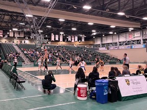 The University of Regina Cougars face the University of Lethbridge Pronghorns in Canada West women's basketball on Saturday night at the Centre for Kinesiology, Health and Sport.