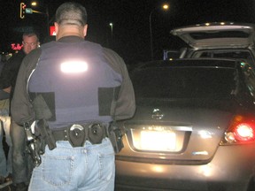Ronald Charles Learning of Golden, B.C., is arrested by the Regina Integrated Drug Unit in Salmon Arm, B.C., on Saturday, Oct. 1, 2011.