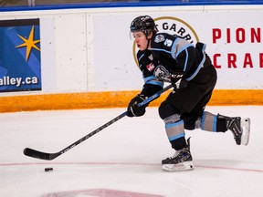 Defenceman Owen Harmacy, shown with the Winnipeg Ice, was acquired by the Regina Pats in a WHL trade on Saturday.