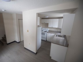 A rent ready family unit is shown in Regina’s North Central neighbourhood on Monday, January 23, 2023 in Regina. The housing unit is owned by Saskatchewan Housing Corporation.