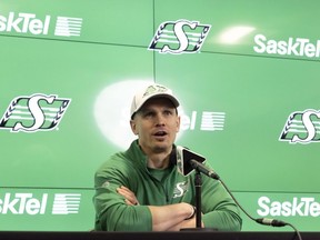 Free-agent quarterback Trevor Harris was the centre of attention on Wednesday after signing with the Saskatchewan Roughriders.