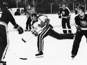 Jock Callander is shown with the Regina Pats during a 1981-82 season in which he scored 79 goals — including 50 over the first 39 games.