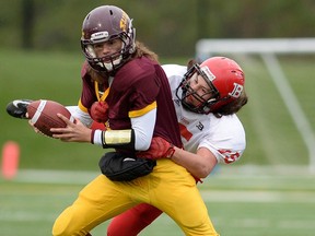 Brayden Kuski is shown as LeBoldus' quarterback in 2014.