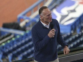 Toronto Blue Jays president Mark Shapiro unveiled that the team with be spending $300M in the next few season to renovate the Rogers Centre into a state-of-the-art sports entertainment facility in Toronto, Ont. on Thursday July 28, 2022.
