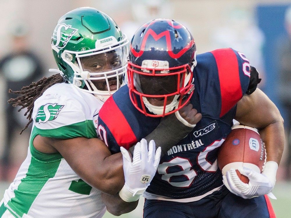 Veteran defensive end Bowman back in CFL playoffs with Montreal Alouettes 