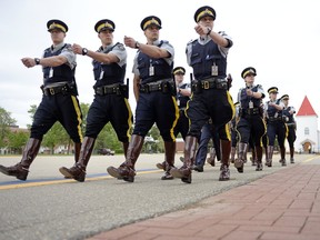 The Depot division is a 26-week program based in Regina but a recommendation from the Mass Casualty Commission calls for more robust training, such as a multi-year degree at campuses across the country. In this file photo from 2014, RCMP members take part in the Sgt. Major's Parade.