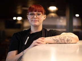 Young chef Makenna Rai, photographed during her shift at Stoked Kitchen & Bar on April 10, is preparing to compete in a national competition after winning the Saskatchewan Young Chef Culinary Challenge.