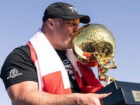 Mitchell Hooper is the first Canadian to win the World's Strongest Man competition.