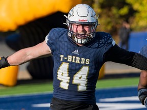 The Saskatchewan Roughriders have drafted DL Lake Korte-Moore from the UBC Thunderbirds.
