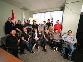 Members of the File Hills Qu'Appelle Tribal Council Lands, Resources, Environment and Stewardship Youth Advisory Council