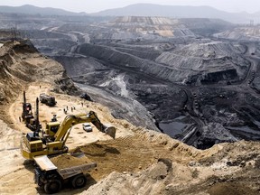 A open coal mine in India. The country's industry minister says India is open to Canadian miners exploiting its lithium deposits.