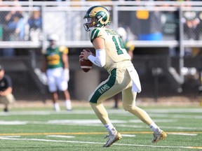 Regina Rams quarterback Noah Pelletier has been selected to attend Roughriders training camp as part of the CFL QB Internship. Credit: Piper Sports Photography