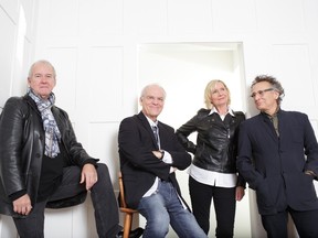 Lunch at Allen's (from left): Murray McLauchlan, Ian Thomas, Cindy Church and Marc Jordan.