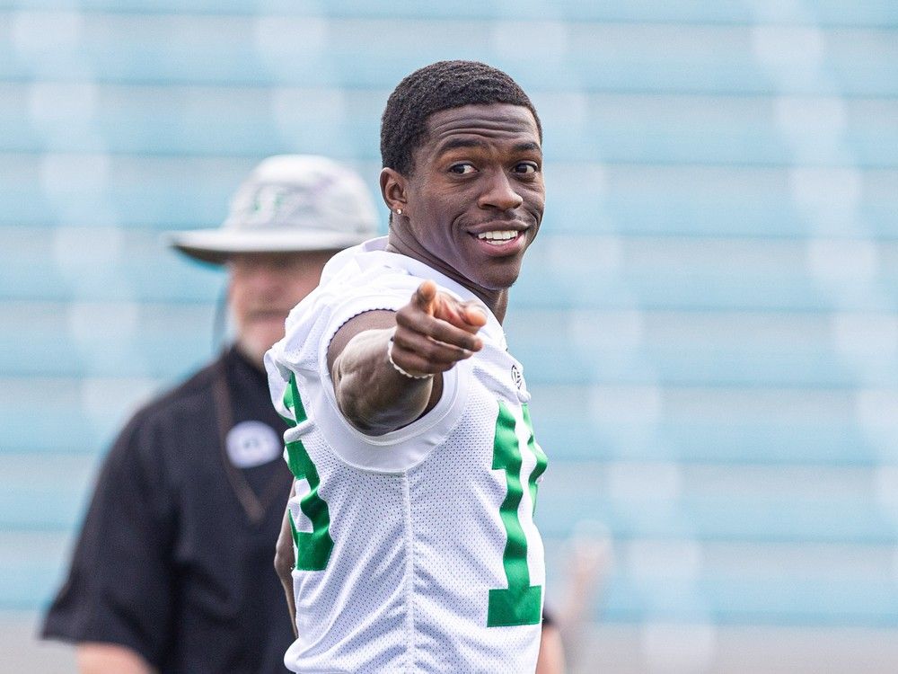 Saskatchewan Roughrider Shawn Bane Jr. led the the team with six catches on 10 targets in Week 1.